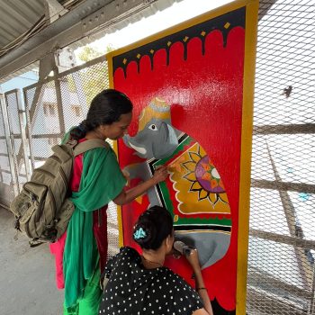 Byculla Station Wall Painting